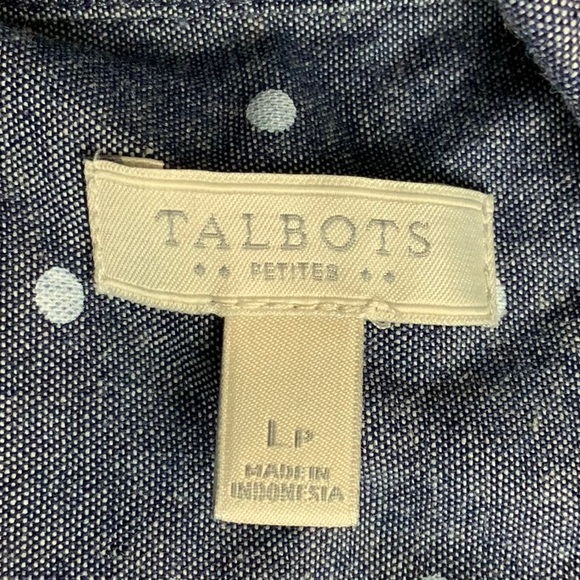 Talbots sleeveless button up blouse L petite - Picture 5 of 5